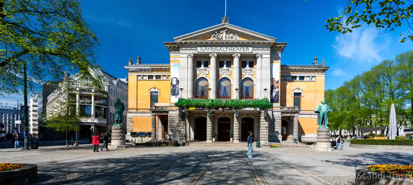 National Theatre in Oslo, Norway, seen on a Scandi Travel guided city tour