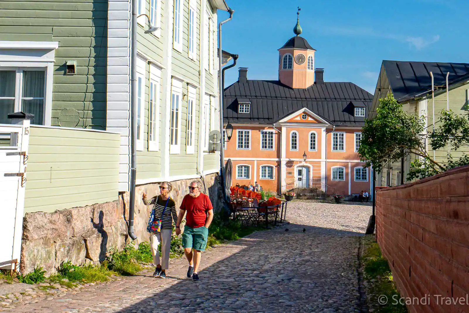 Step into storybook Finland while wandering the medieval streets of Porvoo.