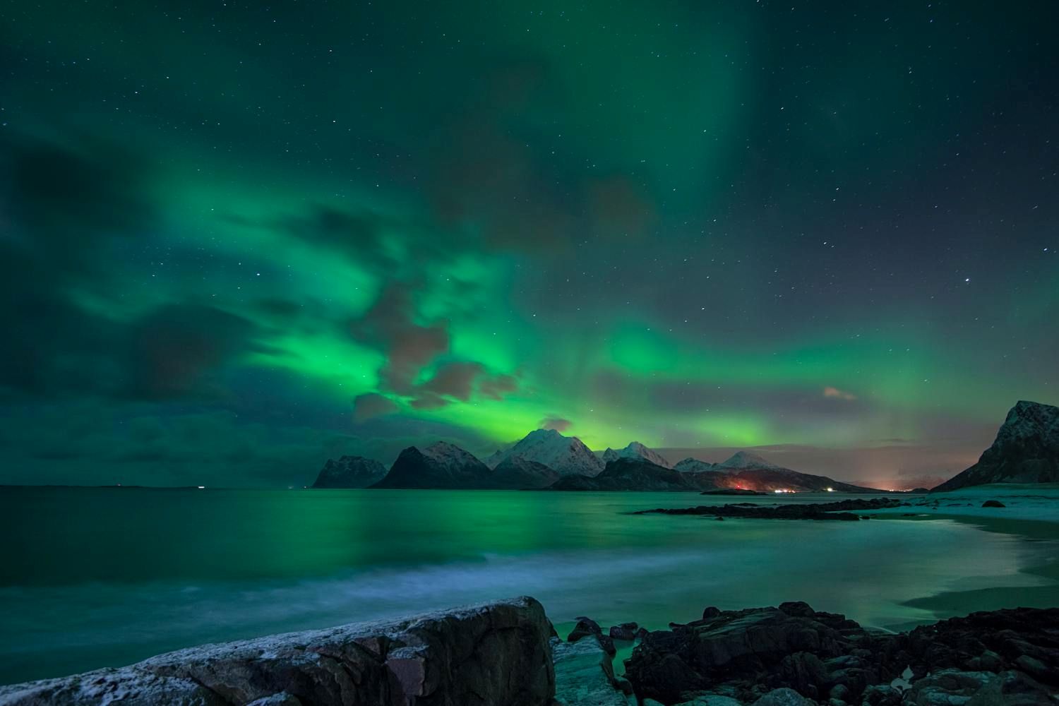 Northern Lights over Scandinavia